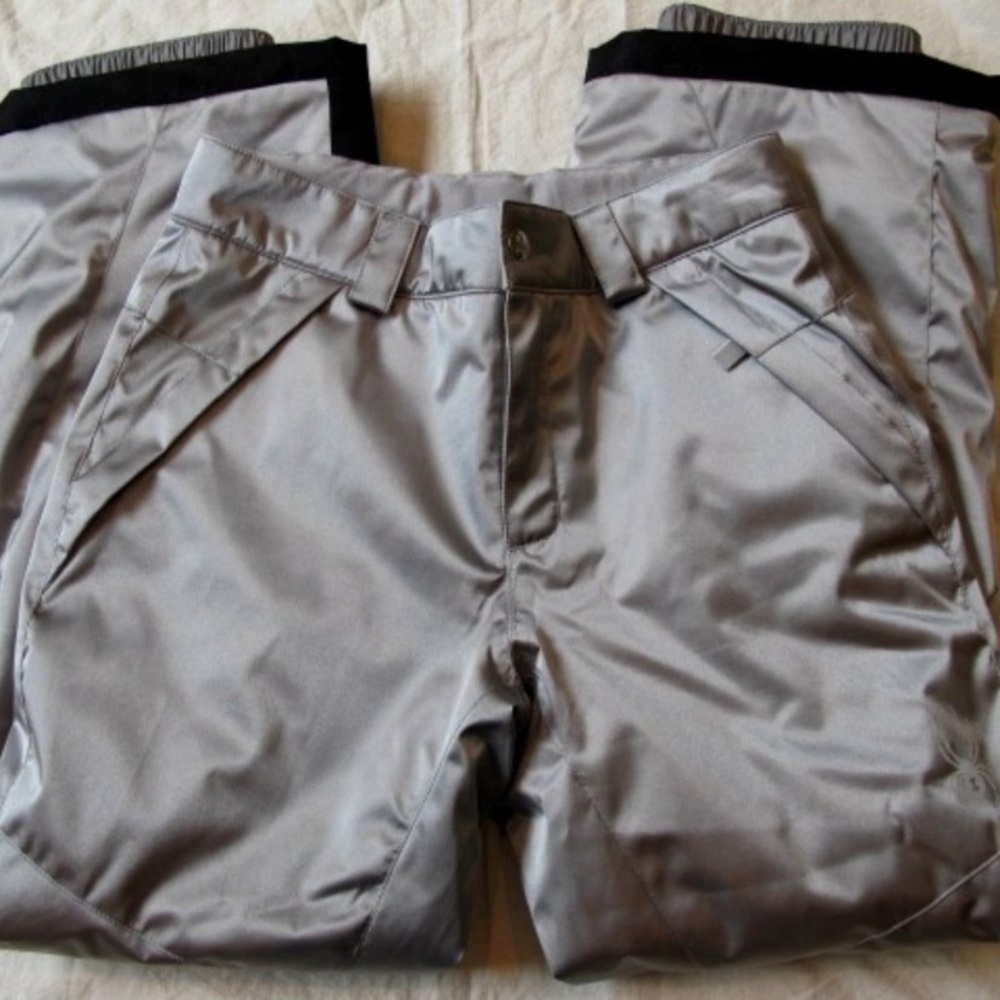 14/16 Girls Spyder silver ski pants